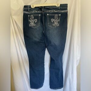 Revolt Women’s embellished jeans, size 18W